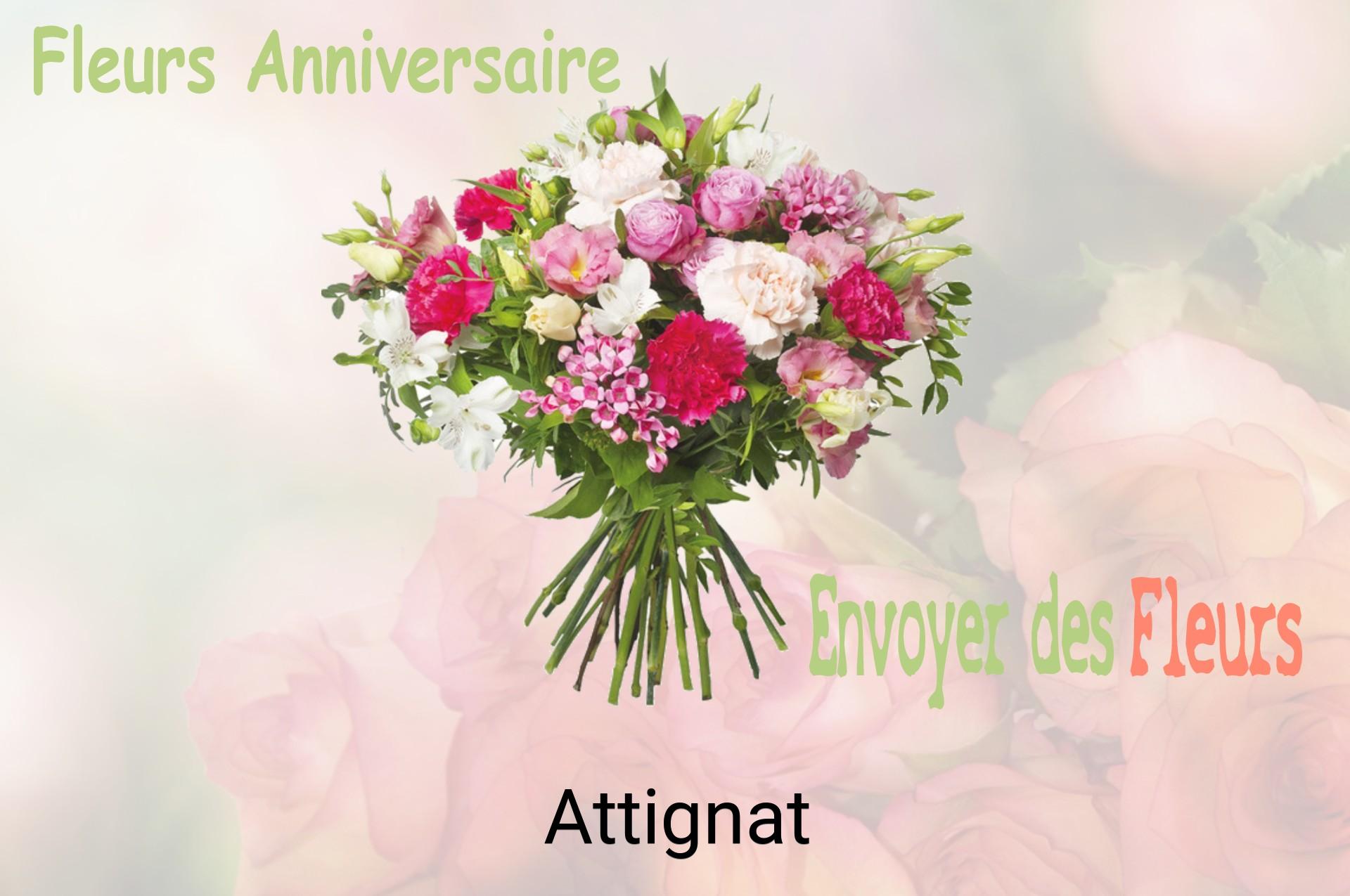 Bouquet de fleurs d’anniversaire livré à Attignat